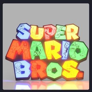 3D printed LED light .